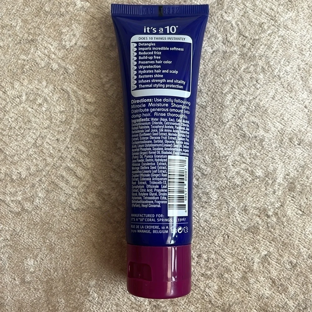 Brand New It’s a 10 Miracle Shampoo Conditioner Leave In Treatment Travel Kit